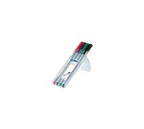 Staedtler 334 SB4 kontūrzīmulis Melns, Zils, Zaļš, Sarkans 1 pcs