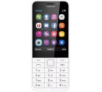 Nokia 230 DS 7,11 cm (2.8") 92 g Sudrabs, Balts Tālrunis ar papildiespējām