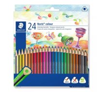 Staedtler 187 Melns, Zils, Bordo, Brūns, Zaļš, Gaiši Zils, Gaiši zaļš, Gaiši Pelēks, Fuksīns, Mauve, Oranžs, Persiku, Sarkans, Tirkīzs, Violets, Balts, Dzeltens 24 pcs