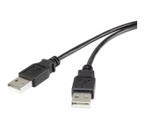 Renkforce RF-4463037 USB kabelis USB 2.0 1,8 m USB A Melns