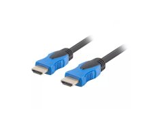 HDMI kabelis LANBERG CA-HDMI-20CU-0005-BK 0.5 m — HDMI Type A–A, HDMI 2.0, 18 Gbit/s, 144 Hz, ARC, Ethernet