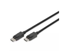 Digitus AK-340106-010-S DisplayPort kabelis 1 m Melns