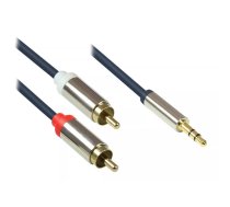 Alcasa GC-M0057 audio kabelis 1 m 3.5mm 2 x RCA Zils