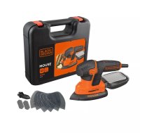 Pārnēsājams slīpmašīna Black & Decker KA2500K-QS, 120 W, 2 mm orbīta, loksne 135×95 mm, 230 V, kabelis 2 m