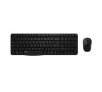Klaviatūra Pele komplekts Rapoo X1800S Office RF Wireless QWERTZ Vācu Melns