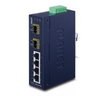 PLANET ISW-621TF tīkla pārslēgs Nepārvaldīts L2 Fast Ethernet (10/100) Zils