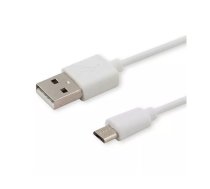 USB kabelis SAVIO CL-123 USB 2.0, USB A uz Micro-USB B, 1 m, balts