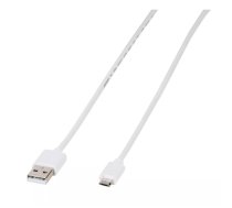 Vivanco PBMUSBVVW USB kabelis USB 2.0 1 m USB A Micro-USB B Balts