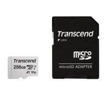 Zibatmiņa Transcend 256GB MicroSDXC SD adapteris TS256GUSD300S-A