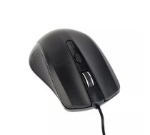 Vadu optiskā ambidekstrālā pele GEMBIRD MUS-4B-01 — 1200 DPI, 4 pogas, USB Type-A, melna