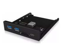 RaidSonic IB-HUB1417-I3 interfeisa centrmezgls USB 3.2 Gen 1 (3.1 Gen 1) Type-C 5000 Mbit/s Melns