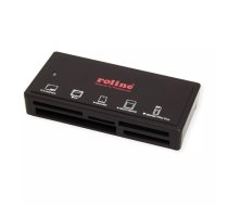 ROLINE USB 3.1 Gen 1 Multi Card Reader, external, black, black karšu lasītājs USB 3.2 Gen 1 (3.1 Gen 1) Type-A Melns