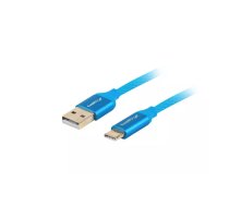 Lanberg CA-USBO-22CU-0010-BL USB kabelis USB 2.0 1 m USB C USB A Zils