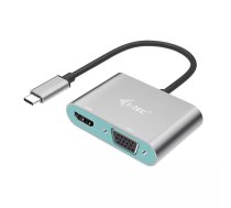 i-tec Metal C31VGAHDMIADA USB grafiskais adapteris 3840 x 2160 pikseļi Sudrabs, Tirkīzs