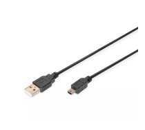 Mini USB 2.0 savienojuma kabelis Digitus AK-300130-010-S