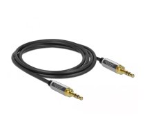 DeLOCK 85785 audio kabelis 1 m 3.5mm Melns, Pelēks