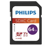 Zibatmiņa Philips 64GB SDXC UHS-I FM64SD55B