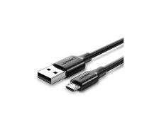 USB kabelis UGREEN 60134 USB 2.0, USB-A uz Micro-USB A, 0,25 m, melns