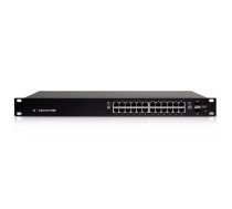 Ubiquiti ES-24-250W tīkla pārslēgs Vadīts L2/L3 Gigabit Ethernet (10/100/1000) Power over Ethernet (PoE) 1U Melns