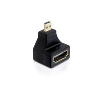 DeLOCK 65270 kabeļu spraudņu pāreja 19-p micro HDMI-D M 19-p HDMI-A F Melns