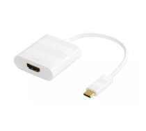 Deltaco USBC-HDMI1 video kabeļu aksesuārs 0,1 m USB Veids-C HDMI Balts