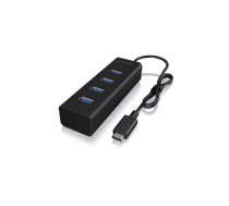 ICY BOX IB-HUB1409-C3 USB 3.2 Gen 1 (3.1 Gen 1) Type-C 5000 Mbit/s Melns