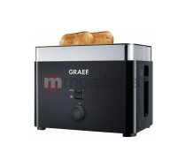 Toasteris Graef TO 62 2 šķēles 1000 W Melns Sudrabs