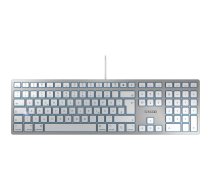 CHERRY KC 6000 SLIM FOR MAC tastatūra Birojs USB QWERTZ Vācu Sudrabs