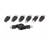 Vivanco CA US 7 USB kabelis USB 2.0 1 m Mini-USB B USB A Melns