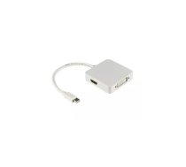 Deltaco DP-MULTI1 video kabeļu aksesuārs 0,2 m Mini DisplayPort DisplayPort + DVI + HDMI Balts