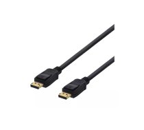 Deltaco DP-1005D DisplayPort kabelis 0,5 m Melns