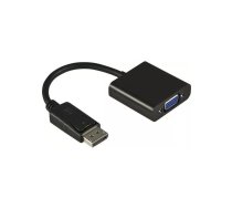 Deltaco DP-VGA7 video kabeļu aksesuārs 0,2 m DisplayPort VGA (D-Sub) Melns