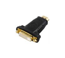 Deltaco HDMI-10 kabeļu spraudņu pāreja 19-pin HDMI DVI Melns