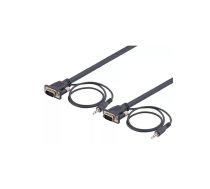 Deltaco RGB-902 VGA kabelis 2 m VGA (D-Sub) Melns