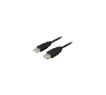 Deltaco USB 2.0 Cable A/A, 2m USB kabelis USB A Melns