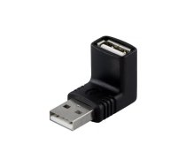 Deltaco USB-59 kabeļu spraudņu pāreja 1x USB A Melns