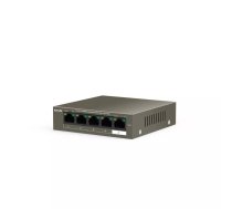 Tenda TEF1105P-4-63W Nepārvaldīts Fast Ethernet (10/100) Power over Ethernet (PoE) Melns