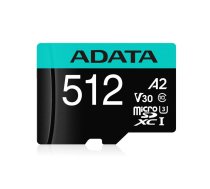 Zibatmiņa ADATA 512GB MicroSDXC Class 10 Premier Pro