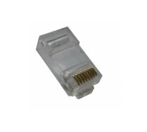 RJ45 savienotājs NORDMARK RJ45-Easy-6 Pass Through Cat6, senzaļķots, priekš cietiem un dzīvotspējīgiem vadiem