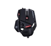 Spēļu pele mad-catz R.A.T. 6+ USB Type-A, labrocīga, 12 000 DPI, 11 pogas, melna, vadu