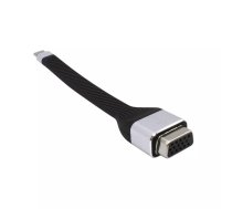 i-tec C31FLATVGA60HZ video kabeļu aksesuārs 0,11 m USB Veids-C VGA (D-Sub) Melns