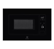 Iebūvējamā solo mikroviļņu krāsns Electrolux LMS2203EMK, 700 W, 5 jaudas līmeņi, 24.5 cm griešanās šķīvis, LED displejs, nerūsējošais tērauds, melna