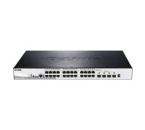 D-Link DGS-1510-28XMP tīkla pārslēgs Vadīts L2/L3 Gigabit Ethernet (10/100/1000) Power over Ethernet (PoE) Melns, Pelēks