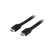 Deltaco HDMI-1070F HDMI kabelis 10 m HDMI Type A (Standard) Melns
