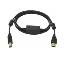 Vision TC2 15MUSB+/BL USB kabelis USB 2.0 15 m USB A USB B Melns