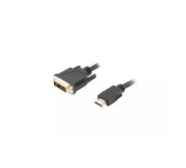 Lanberg CA-HDDV-10CC-0018-BK video kabeļu aksesuārs 1,8 m HDMI Type A (Standard) DVI-D Melns