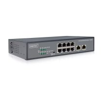 Digitus DN-95323-1 tīkla pārslēgs Nepārvaldīts Fast Ethernet (10/100) Power over Ethernet (PoE) Pelēks