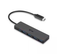 i-tec Advance C31HUB404 interfeisa centrmezgls USB 3.2 Gen 2 (3.1 Gen 2) Type-C 5000 Mbit/s Melns