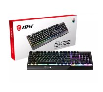 MSI Vigor GK30 tastatūra Speļu USB QWERTZ Vācu Melns