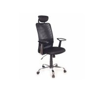 Biroja krēsls Apollo TOP Black 21-0202 — ergonomisks dizains, regulējama augstuma
